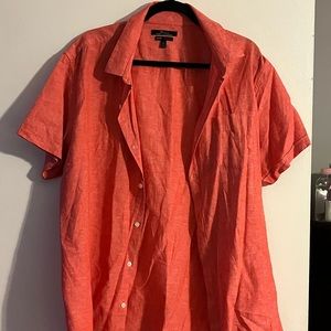 Selling coral linen shirt from Kohl’s Mark Anthony XXL